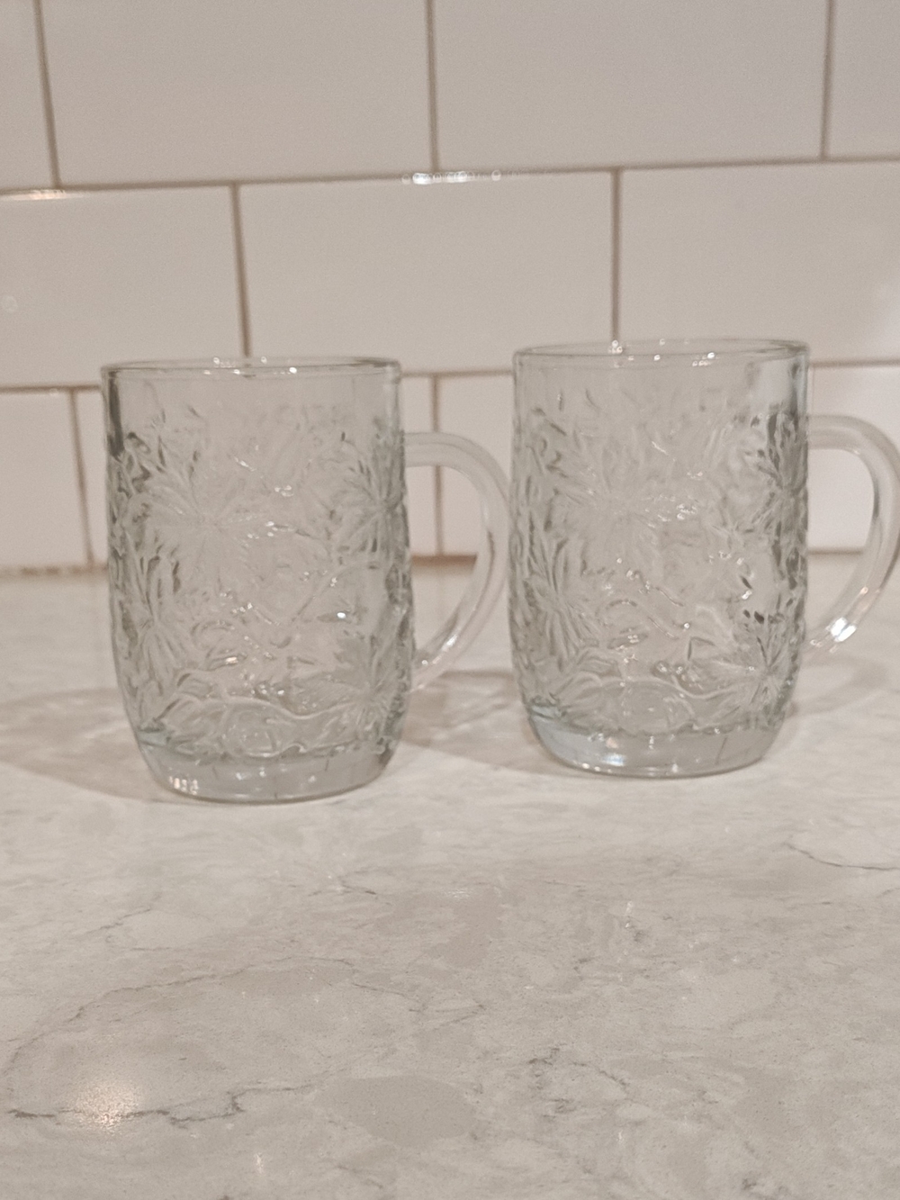 vintage cottage core Princess House "Fantasia Mugs